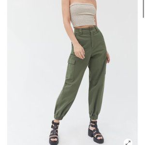 Urban Outfitters BDG Olive Green Utility Cargo Joggers Size XS